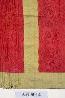 藏品(紅地藍緣魚鱗百摺裙)的圖片